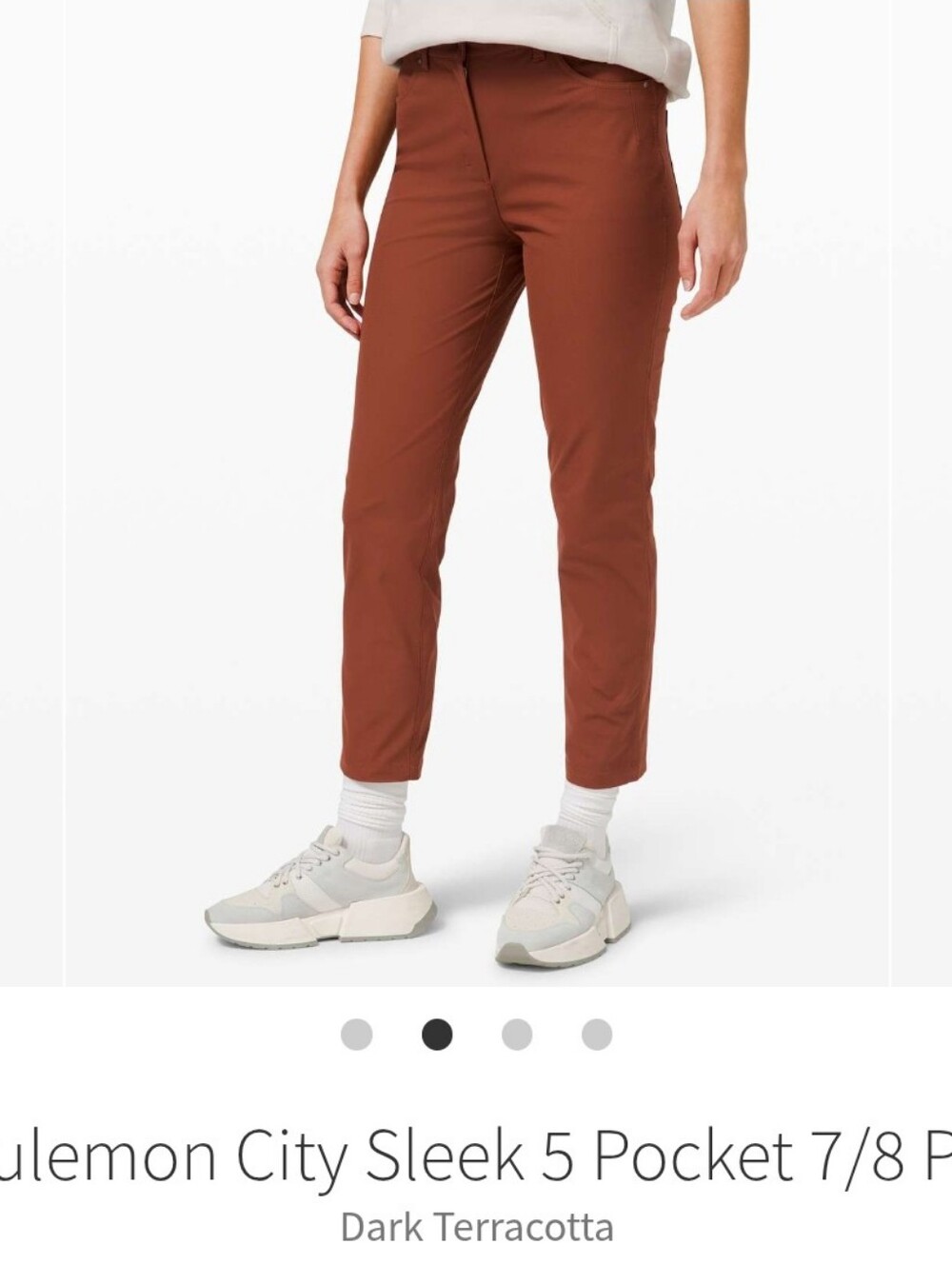 Lululemon Women's City Sleek 5 Pocket 7/8 Pants In Terracotta Size 4